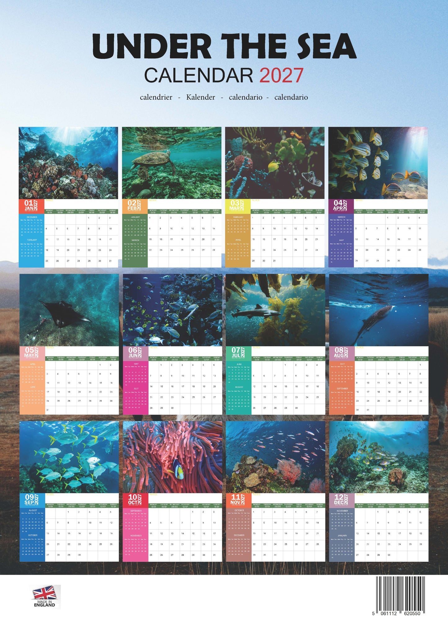 Under The Sea Calendar 2027 – M-PRA Range