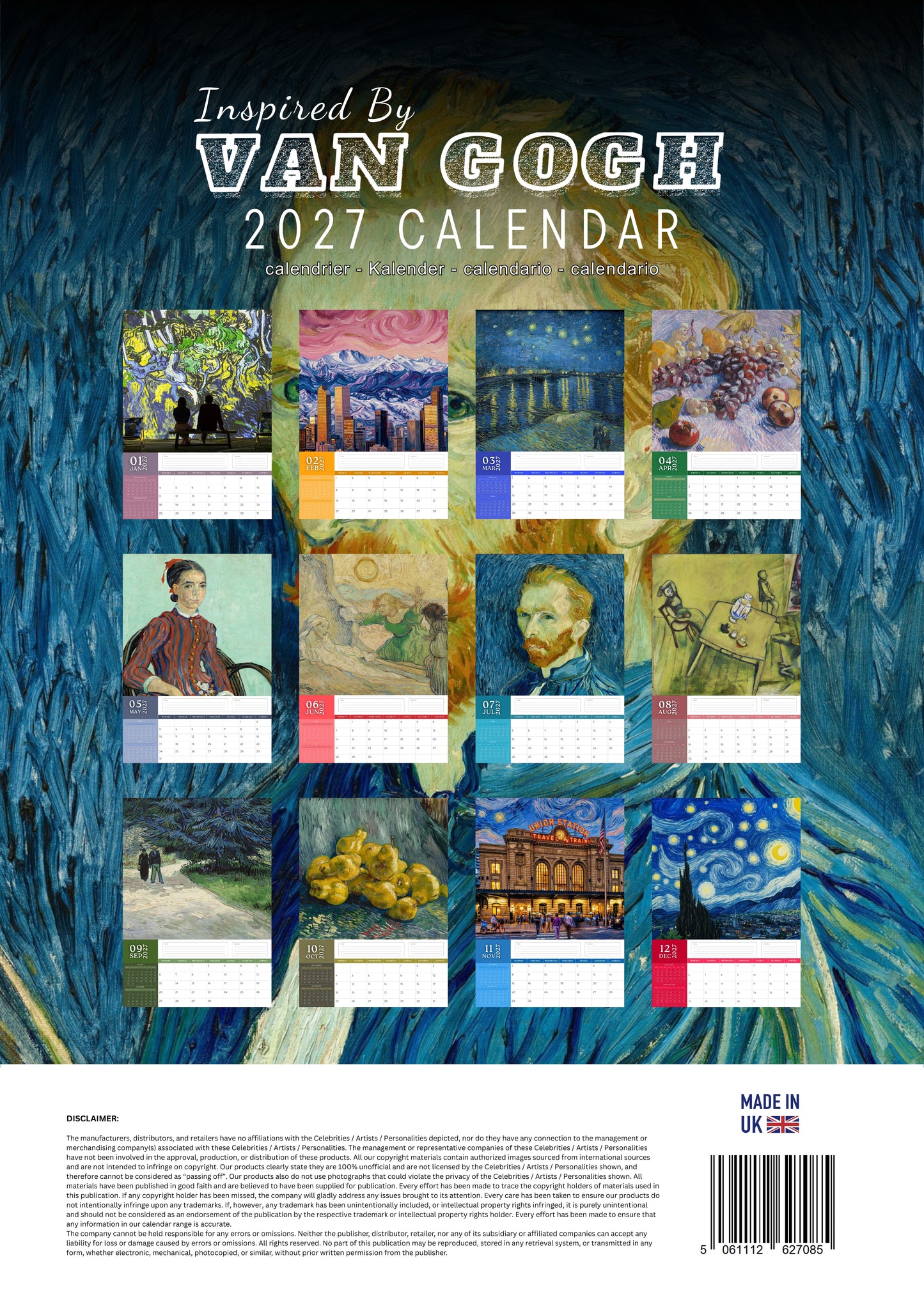 Van Gogh Art Calendar 2027 – M-PRA Range