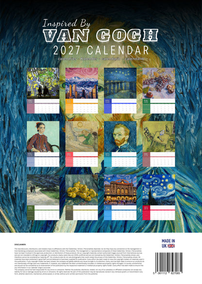 Van Gogh Art Calendar 2027 – M-PRA Range