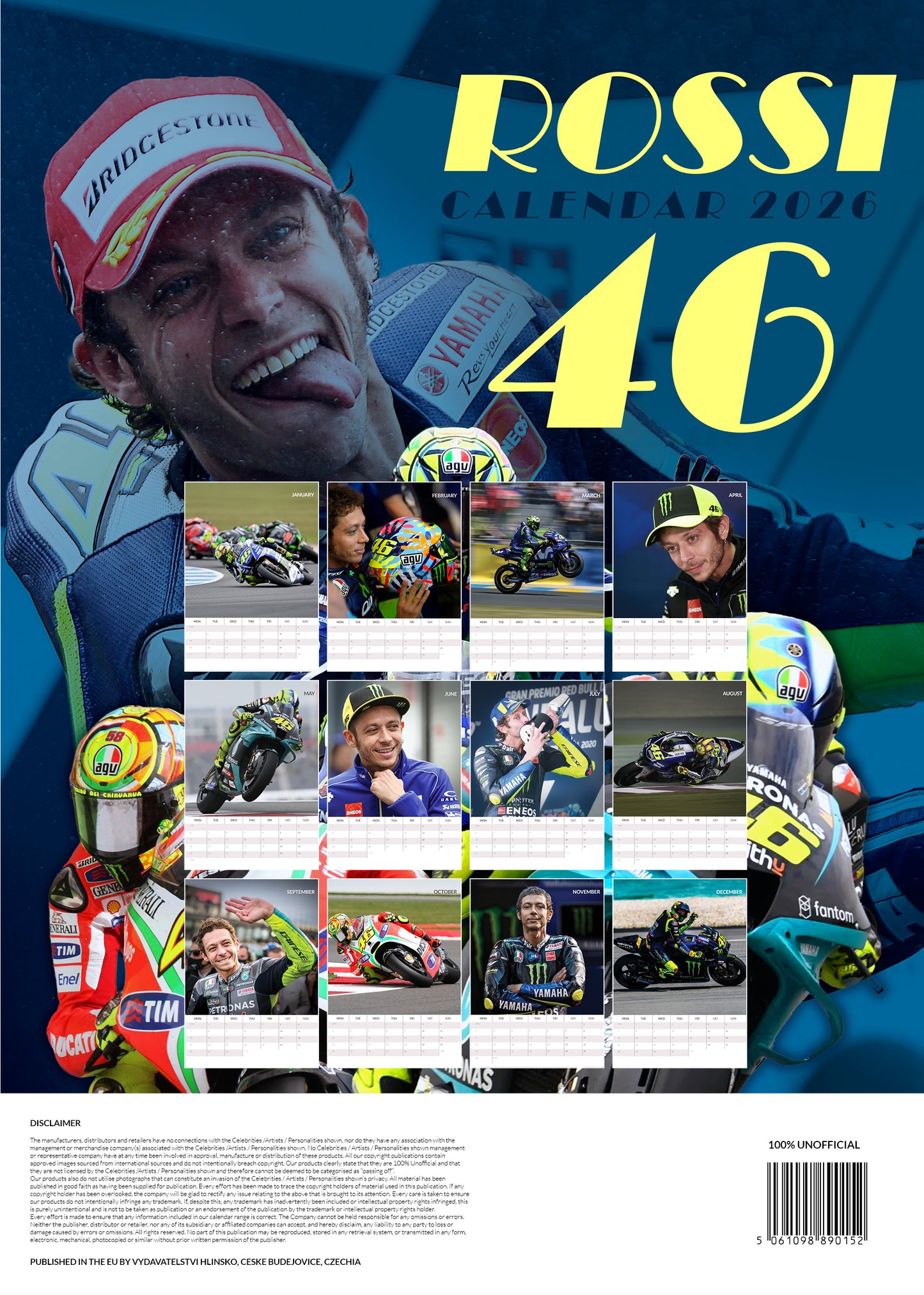 Valentino Rossi Calendar 2026 – RR Range