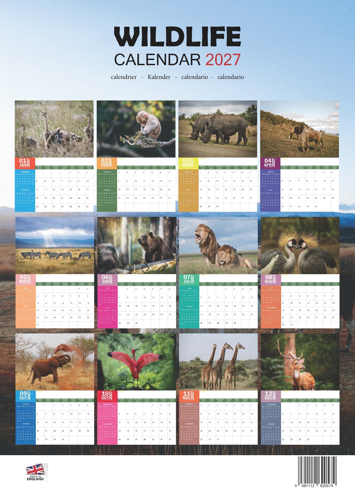 Wildlife Calendar 2027 – M-PRA Range