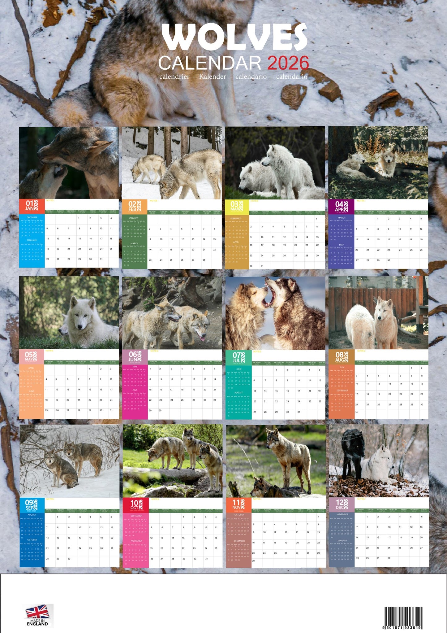 Wolves Calendar 2026 – M-PRA Range