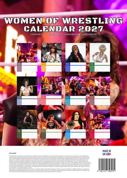 Women of Wrestling Calendar 2027 – M-PRA Range