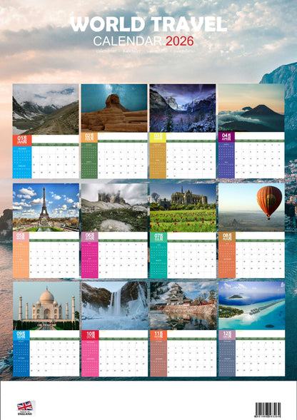 World Travel Calendar 2026 – M-PRA Range