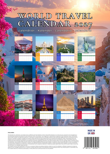 World Travel Calendar 2027 – M-PRA Range