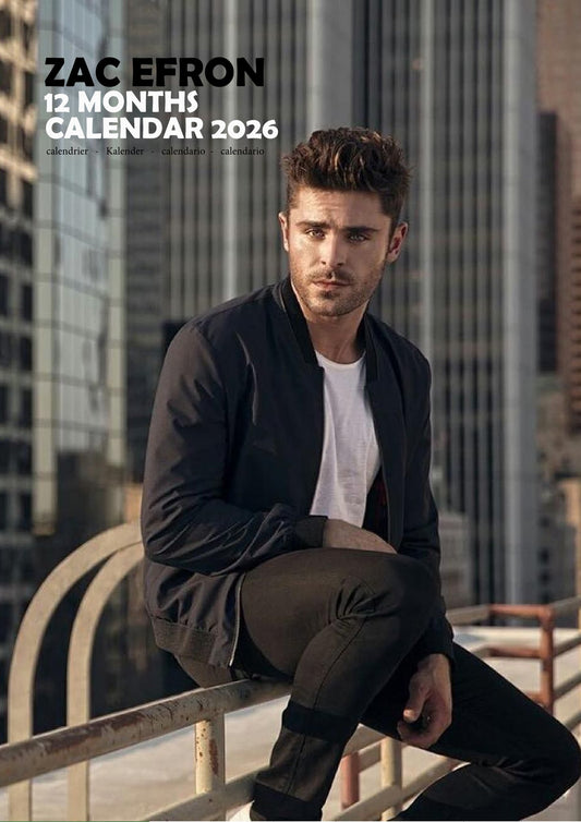 Zac Efron Celebrity Calendar 2026 – M-PRA Range