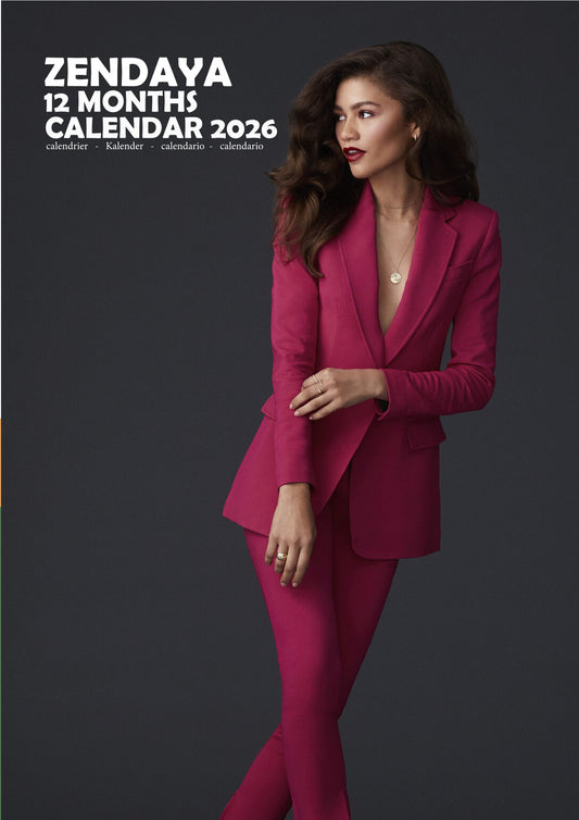 Zendaya Celebrity Calendar 2026 – M-PRA Range
